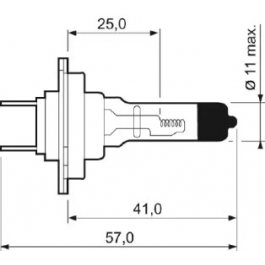 Лампа розжарювання фари дального світла VALEO 032009 для Skoda Octavia A5 1.8 TSI, 160 л.с.