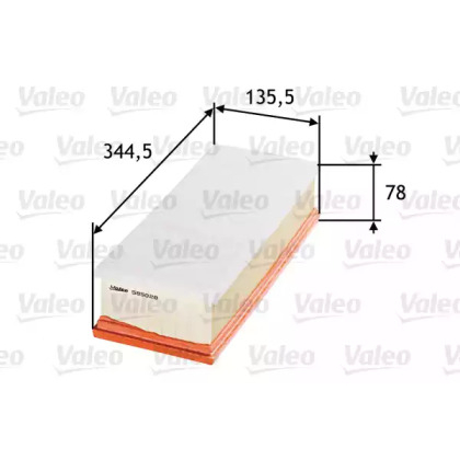 Повітряний фільтр VALEO 585028 для Skoda Octavia A5 1.8 TSI, 160 л.с.