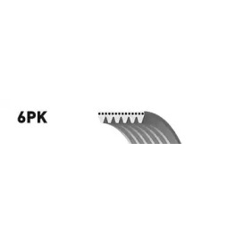 Поликлиновой ремінь GATES 6PK1113 для Skoda Octavia A5 1.8 TSI, 160 л.с.