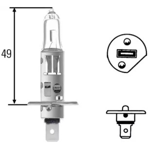 Лампа розжарювання фари дального світла HELLA 8GH 002 089-133 для Skoda Octavia A5 1.8 TSI, 160 л.с.
