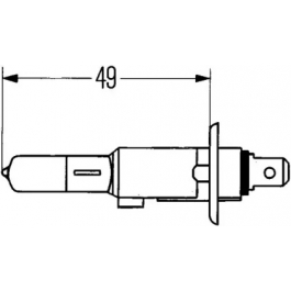 Лампа розжарювання фари дального світла HELLA 8GH 002 089-133 для Skoda Octavia A5 1.8 TSI, 160 л.с.