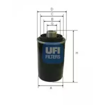 Масляний фільтр UFI 23.493.00 для Skoda Octavia A5 1.8 TSI, 160 л.с.