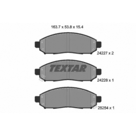 Комплект гальмівних колодок TEXTAR 2422704 для Nissan Leaf Electric, 109 л.с.