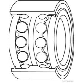 Комплект підшипника маточини колеса HERTH+BUSS JAKOPARTS J4701035