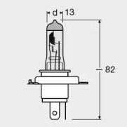 Лампа розжарювання фари дального світла OSRAM 64193CBI-01B для Citroen Berlingo II фургон BERLINGO  Electric, 57 л.с.