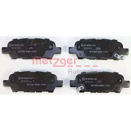 Комплект гальмівних колодок METZGER 1170079 для Nissan Leaf Electric, 109 л.с.