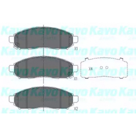 Гальмівні колодки KAVO PARTS KBP-6574 для Nissan Leaf 109 к.с.