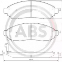 Гальмівні колодки A.B.S. 37518 для Nissan Leaf 109 к.с.