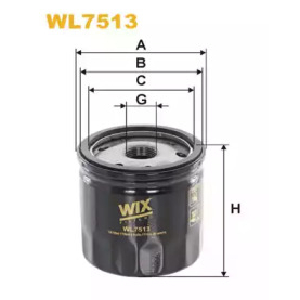 Масляный фильтр WIX FILTERS WL7513