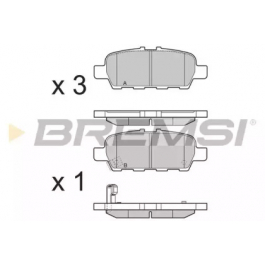 Комплект гальмівних колодок BREMSI BP3395